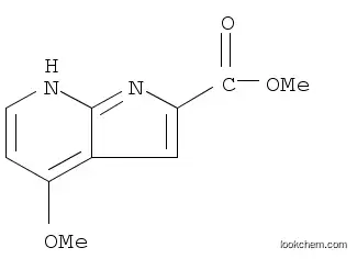 Molecular Structure of 1204476-03-8 (1H-Pyrrolo[2,3-b]pyridine-2-carboxylic acid, 4-methoxy-, methyl ester)